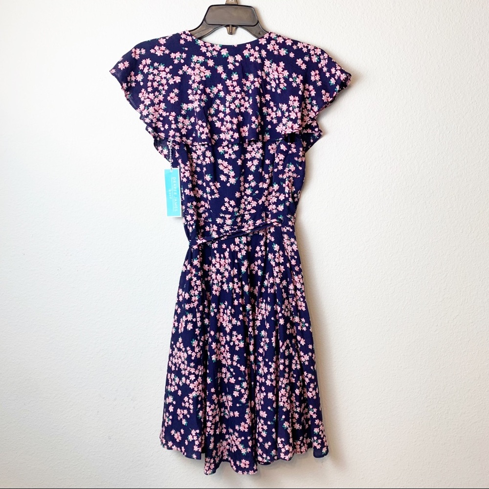 NWT Draper James RSVP Wrap Dress Navy Size XS - Picture 2 of 8